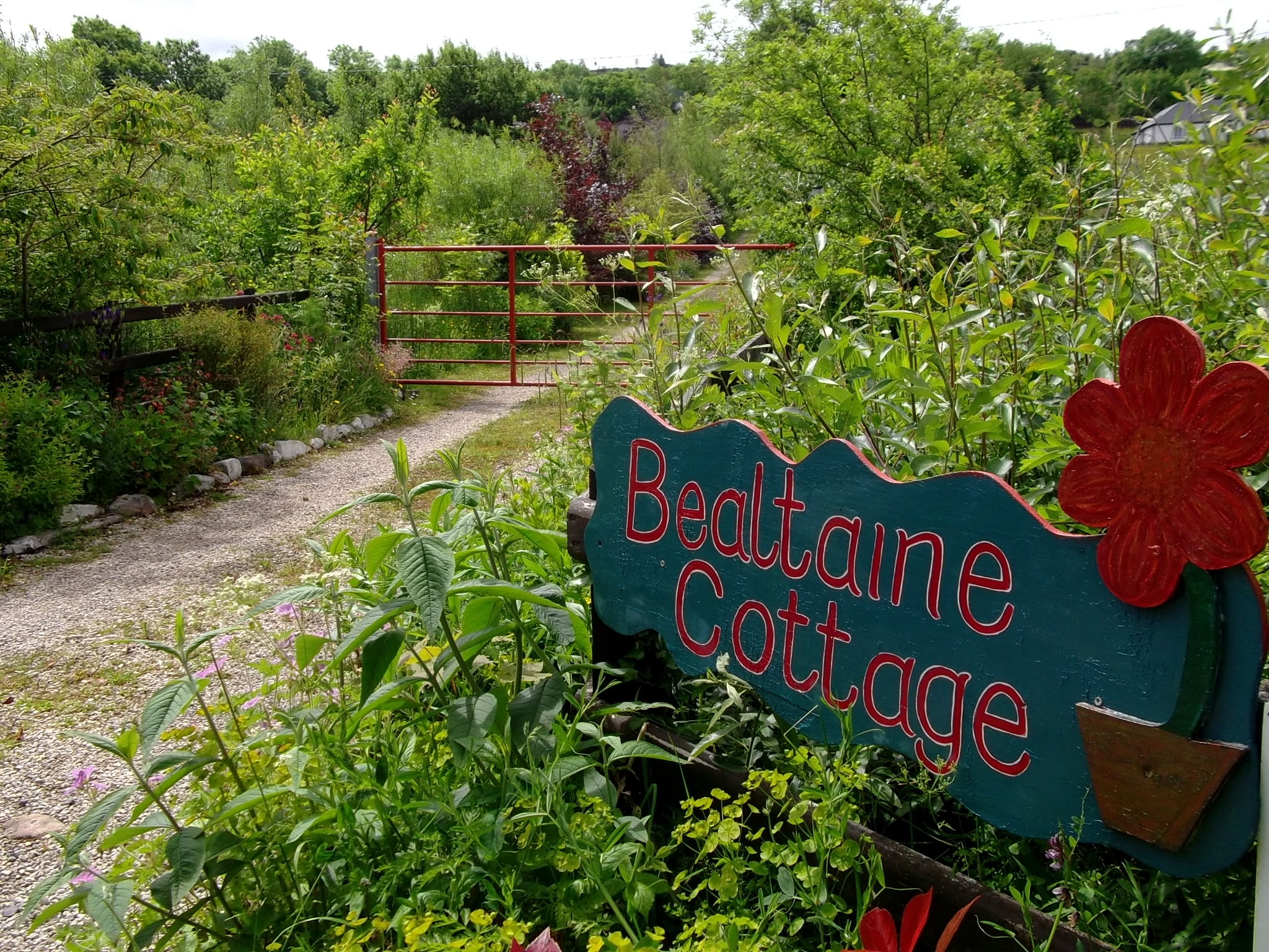 Bealtaine Cottage sign